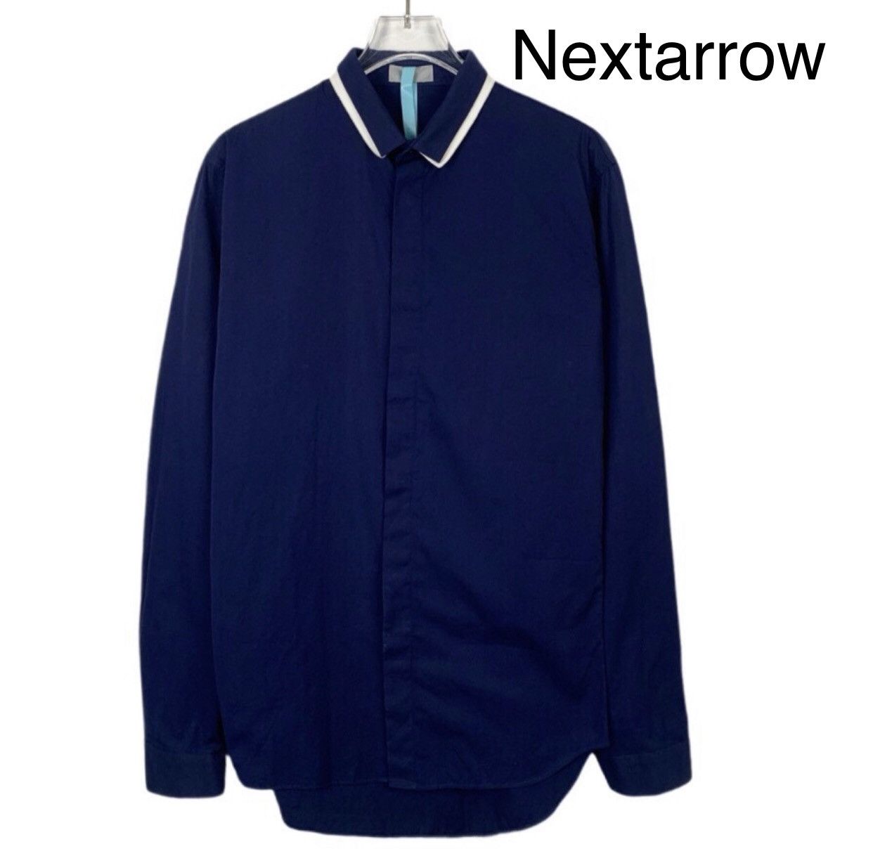 Dior Dior collar striped lapel navy bluecotton long sleeved shirt Size US M / EU 48-50 / 2 - 1 Thumbnail