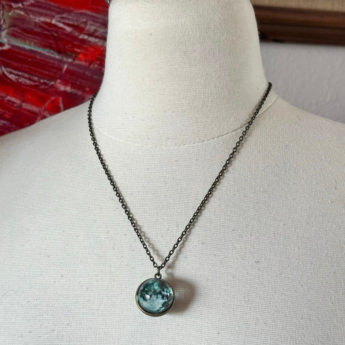 Other blue moon sphere globe circle chain necklace Size ONE SIZE - 1 Thumbnail