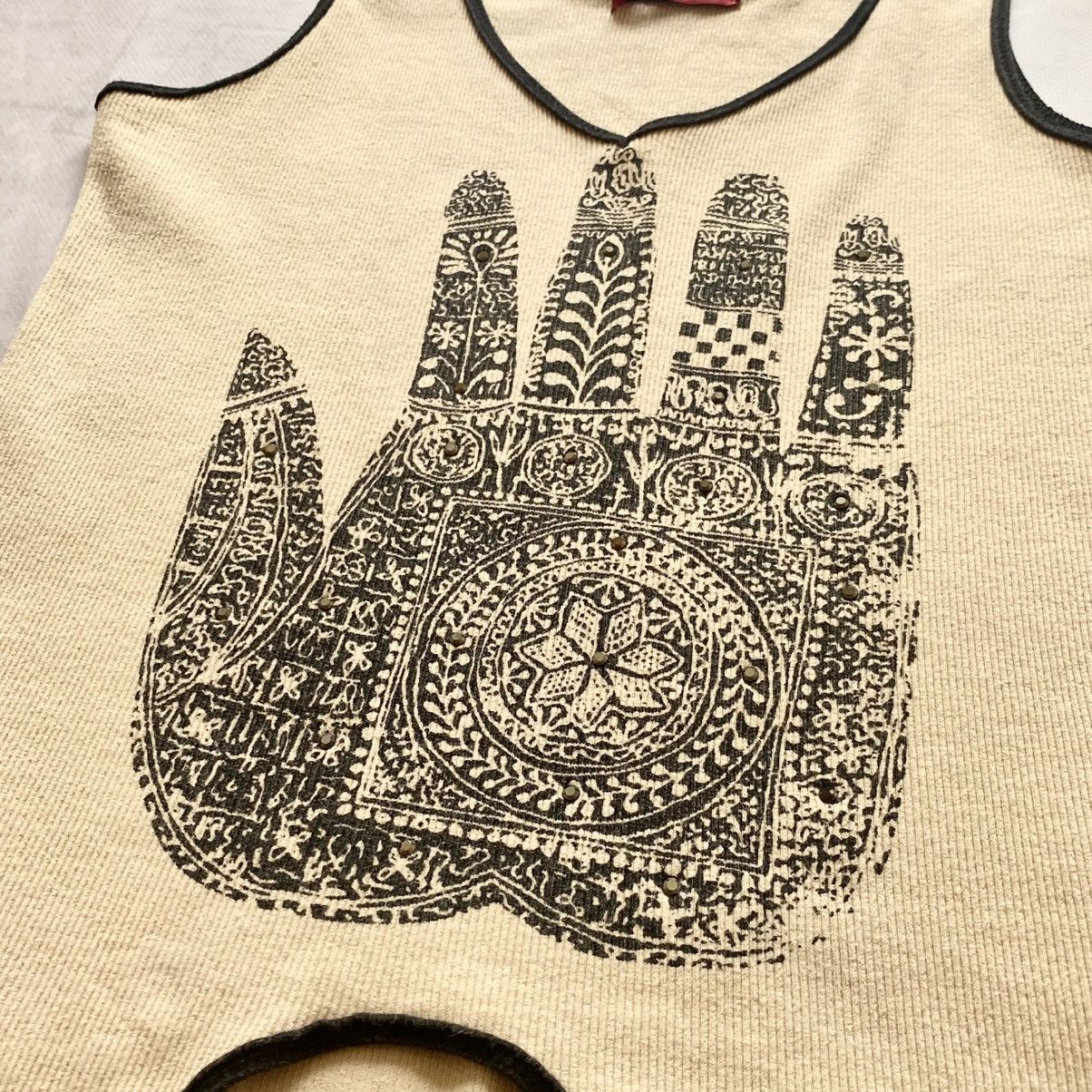 Hysteric Glamour × Undercover 00s Hand Indian Tank Top Hysteric Glamour Cop Copine Vibe Size M / US 6-8 / IT 42-44 - 3 Thumbnail