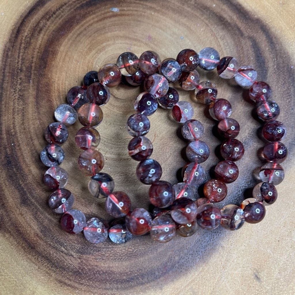 Other Fire Quartz beaded stretch bracelet ONE NEW reiki meditation crystal healing 8mm Size ONE SIZE - 6 Thumbnail