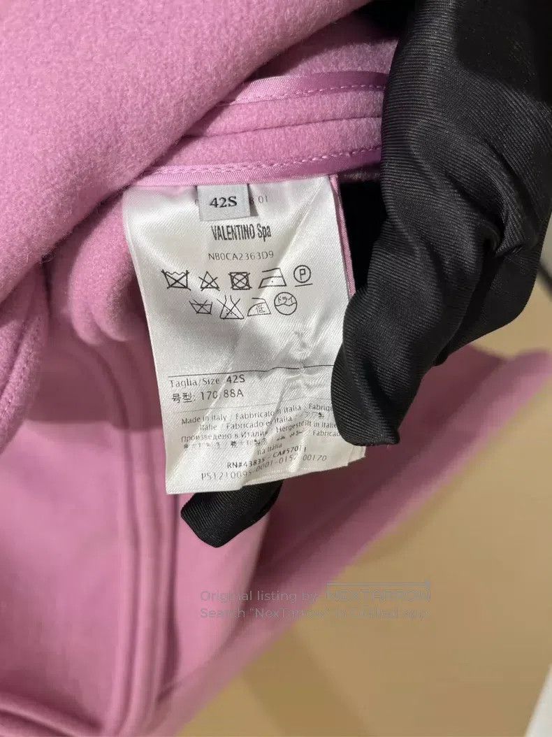 Valentino Valentino Pink-purple long coat Size S / US 4 / IT 40 - 4 Thumbnail