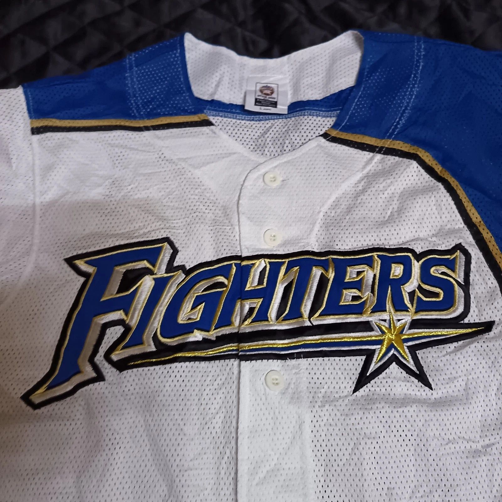 MLB Hokkaido Nippon-Ham Fighters Nakashima Baseball Jersey Size US L / EU 52-54 / 3 - 3 Thumbnail