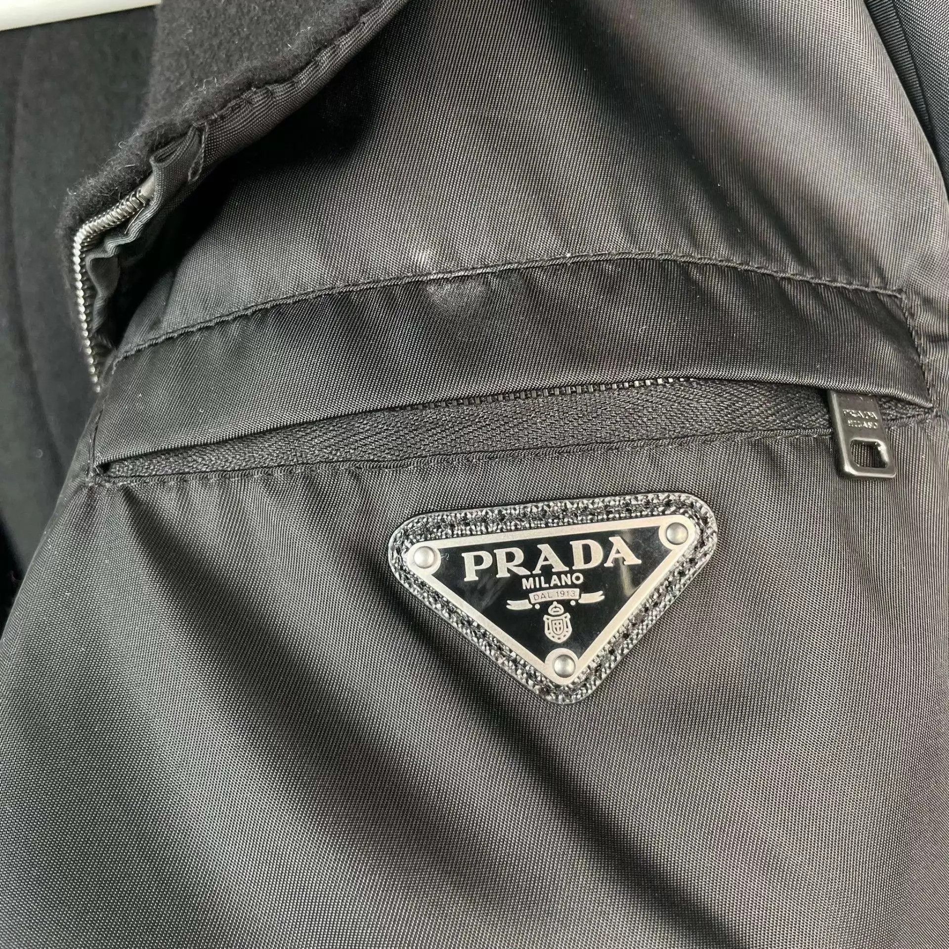 Prada Prada 98 New Nylon Double-Face Black Jacket 38 Size XS / US 0-2 / IT 36-38 - 3 Thumbnail