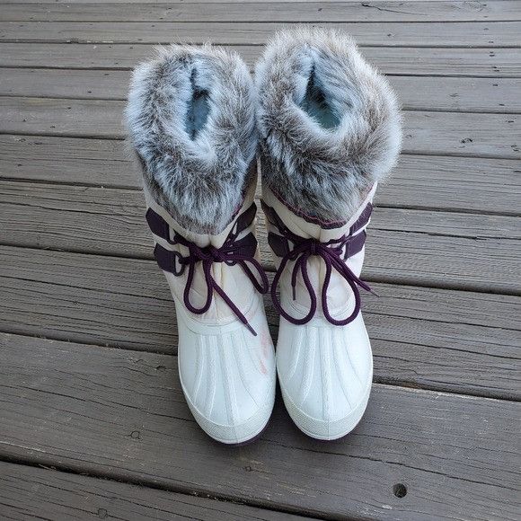 Vintage Vintage 90s y2k Weather Sport Faux Fur White Winter Boots Size US 8 / IT 38 - 7 Thumbnail