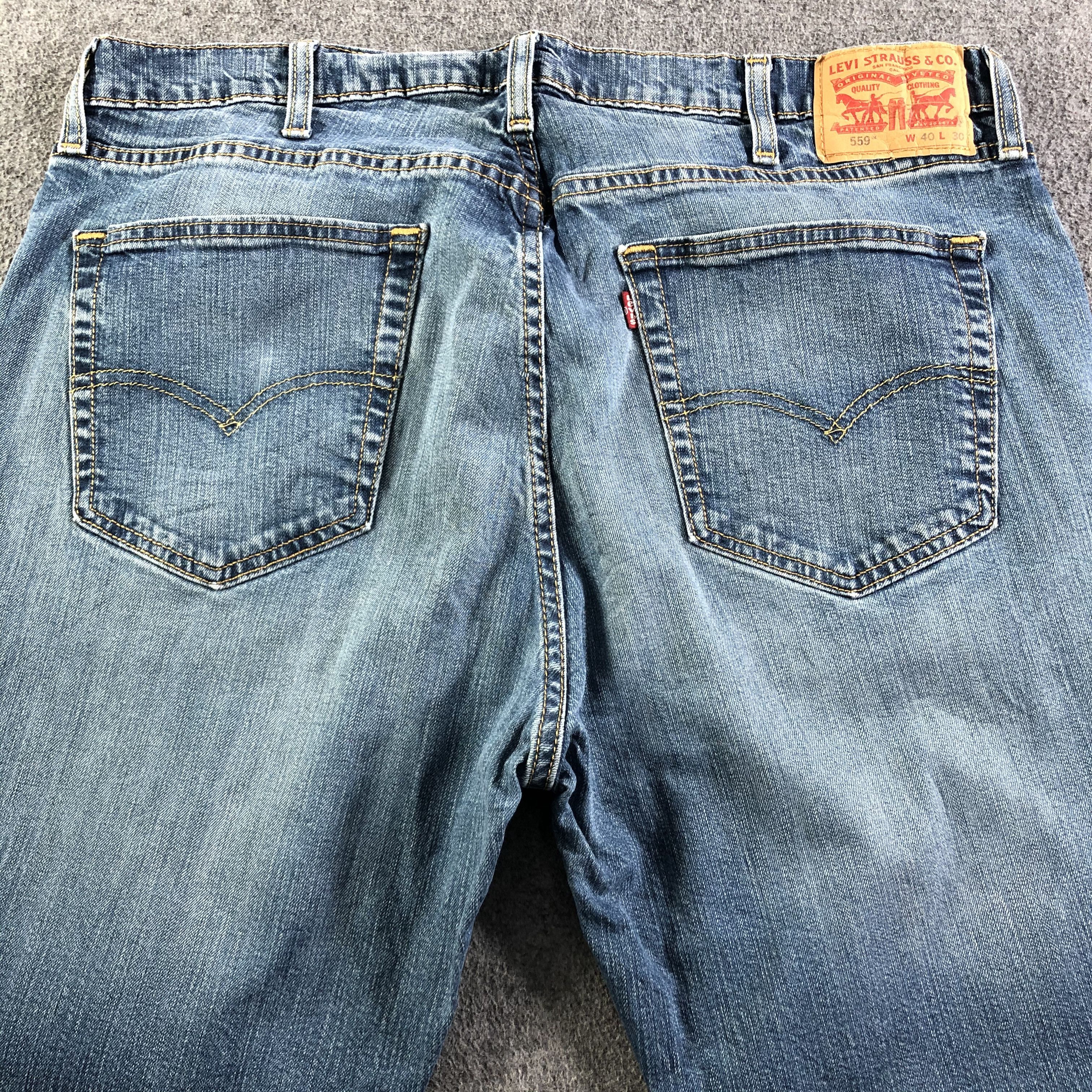 Levi's Vintage Blue Wash Levis 559 Jeans-J3384 Size US 39 - 4 Thumbnail