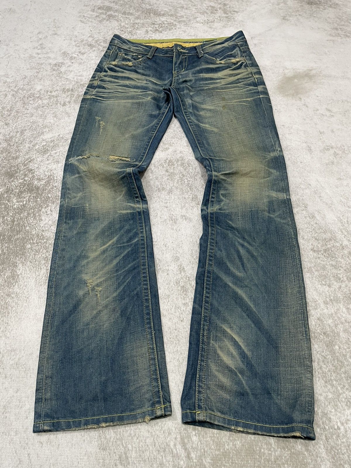 2000's goa custom flare jeans y2k grunge パンツ 00s japanese label