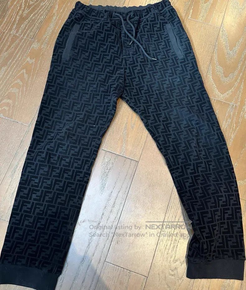 Fendi Fendi Double F Logo Elastic Waist Casual Pants Size US 32 / EU 48 - 1 Thumbnail