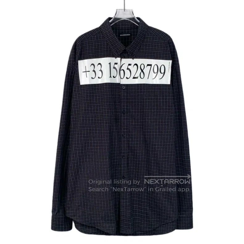 Balenciaga Balenciaga size 39 Color-Blocked Plaid Digital Print Cotto Size US S / EU 44-46 / 1 - 1 Thumbnail