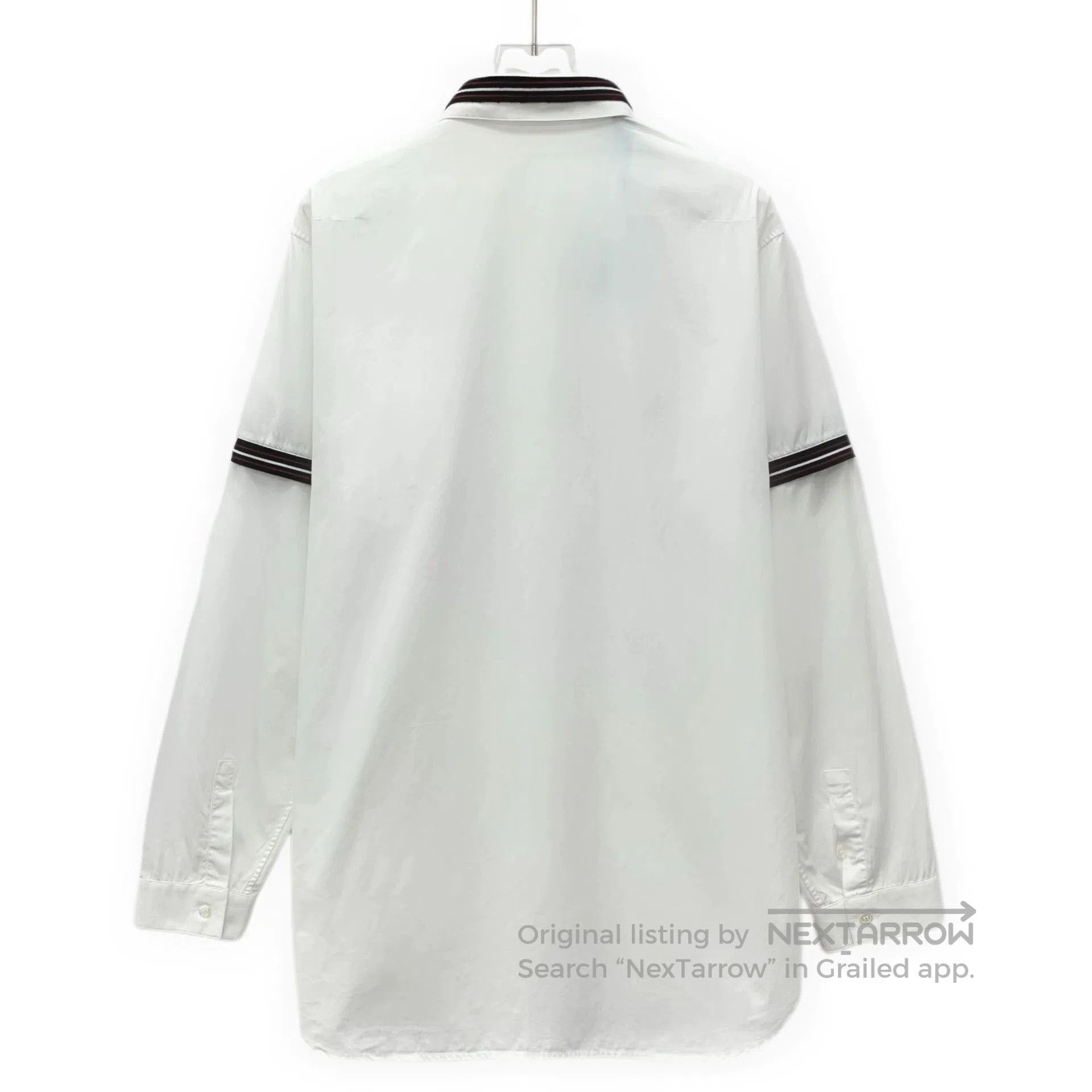 Dior white striped cotton long sleeve shirt. Size US L / EU 52-54 / 3 - 2 Thumbnail