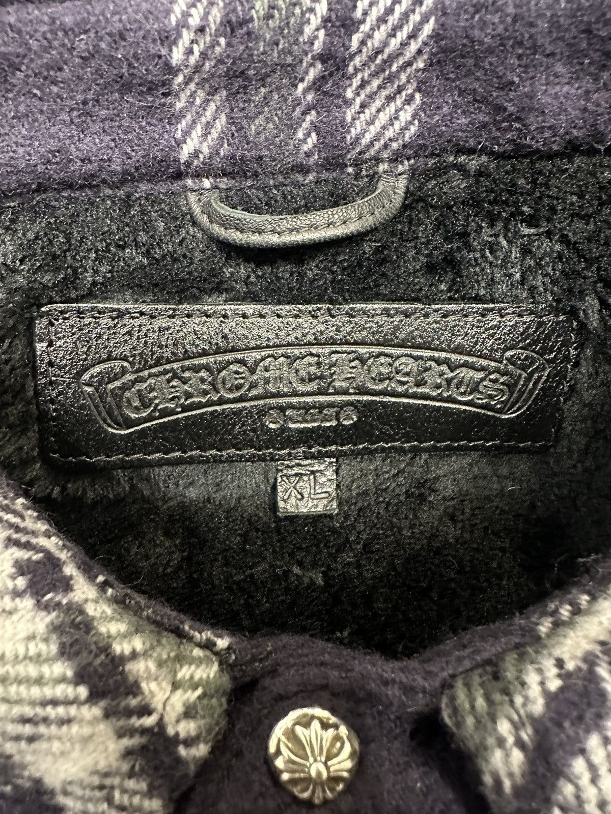 Chrome Hearts 🔥Chrome Hearts Flannel Work Dog Silver button Shirt🔥 Size US XL / EU 56 / 4 - 5 Thumbnail