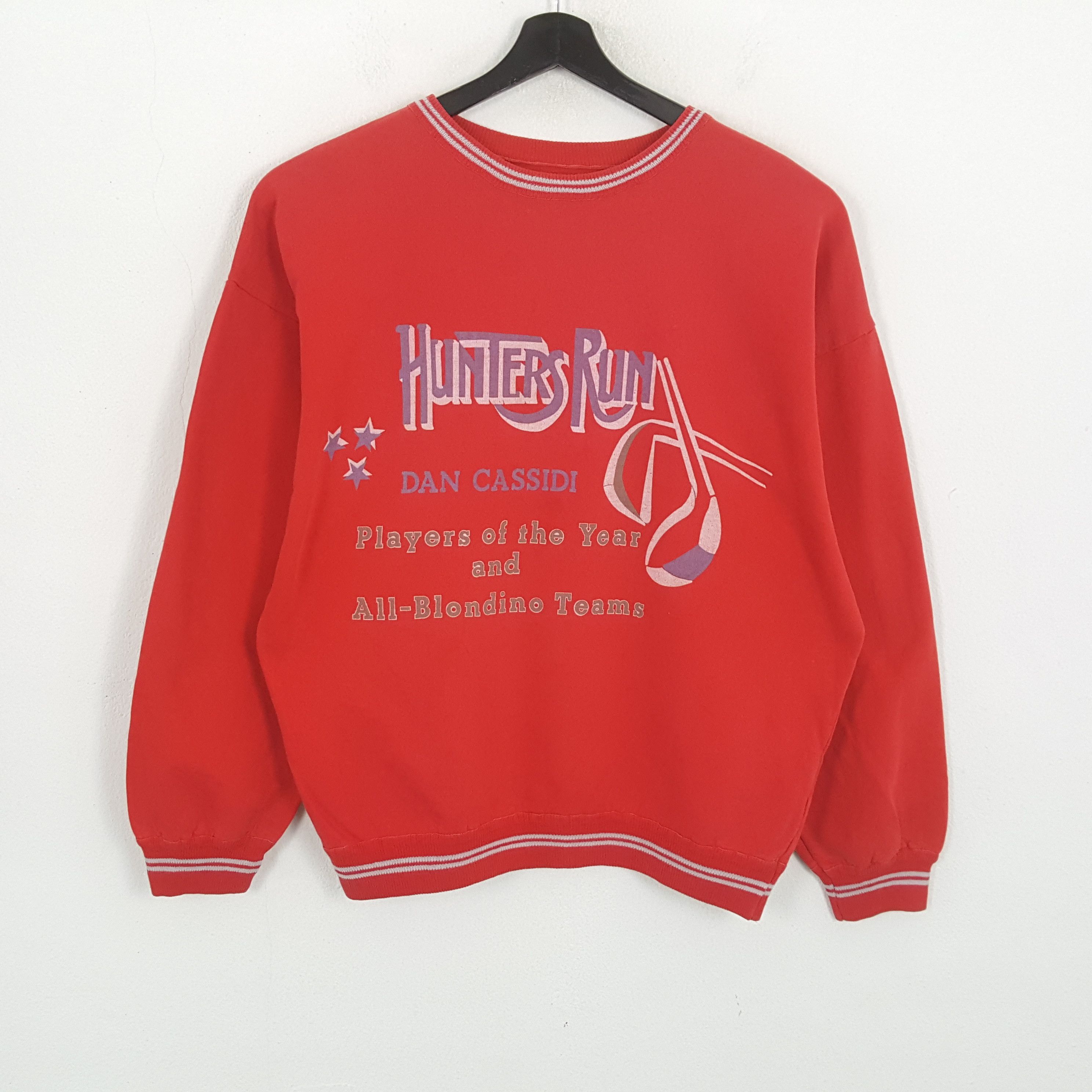 Vintage DAN CASSIDI Hunter Run Streetwear Sweatshirt Size US XL / EU 56 / 4 - 1 Thumbnail