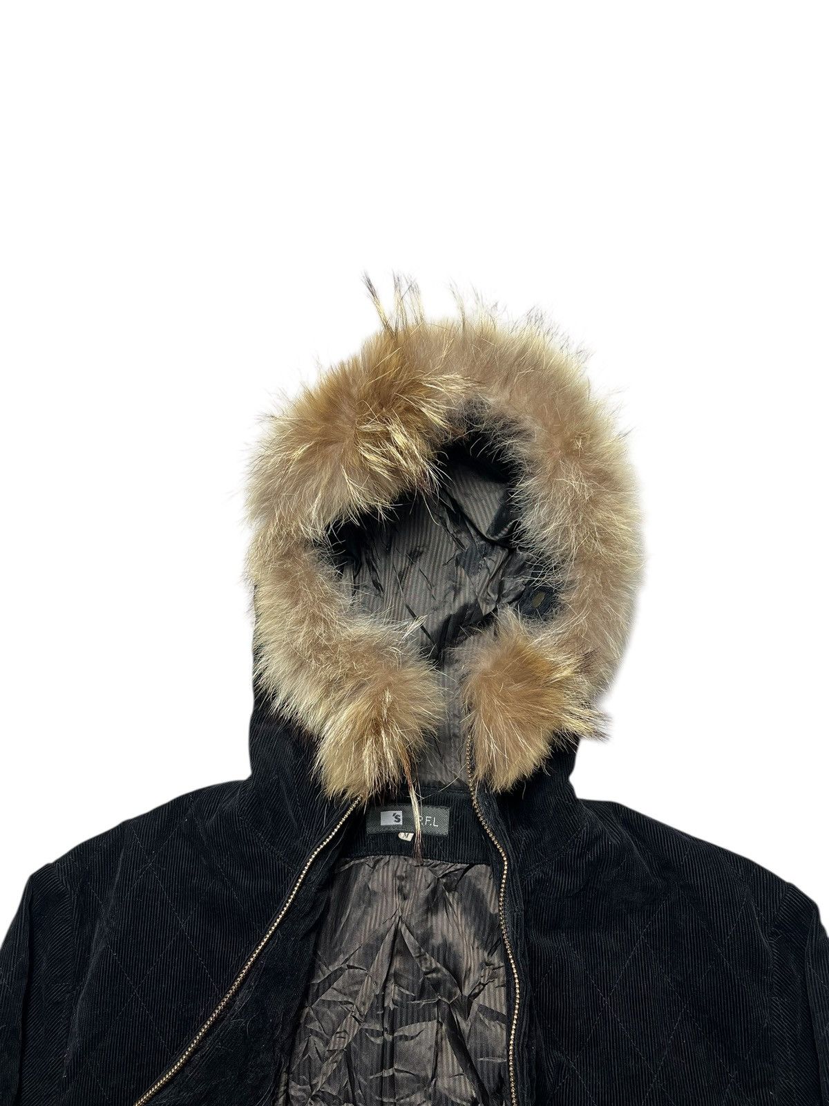 Japanese Brand Japanese PFL Corduroy Fur Grunge Gothic Ifsix Style Jacket Size US M / EU 48-50 / 2 - 10 Thumbnail