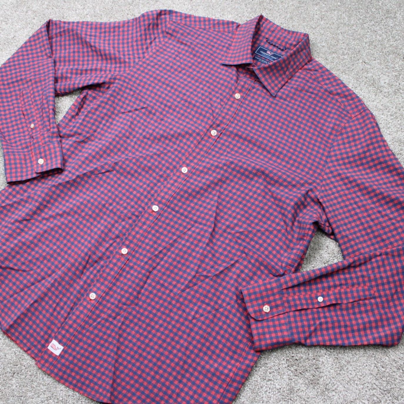 Vineyard Vines Vineyard Vines Button-Up Shirt Mens L Slim Fit Plaid Blue Red Cotton Chest 50 Classic Preppy Size US L / EU 52-54 / 3 - 4 Thumbnail