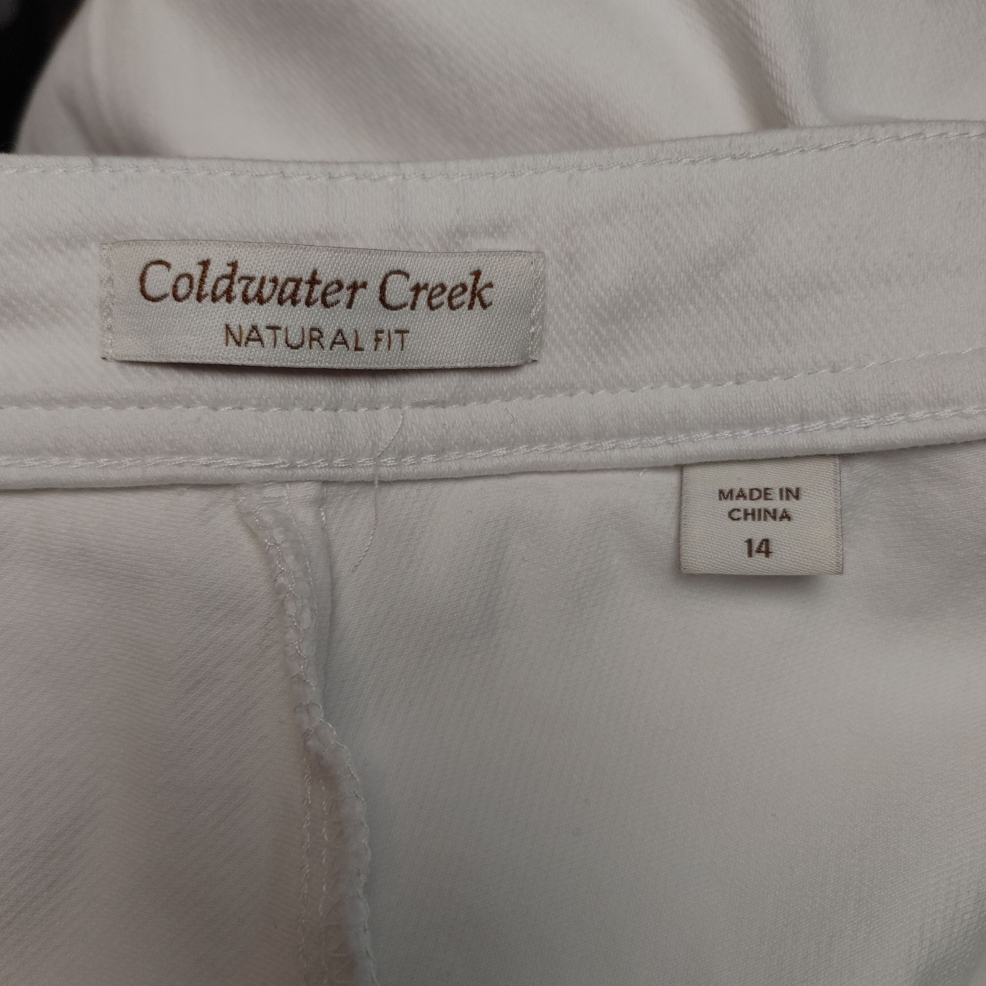 Coldwater Creek Coldwater Creek | Natural Fit Women's White Soft Capri's 14 Size 36" / US 14 / IT 50 - 3 Thumbnail