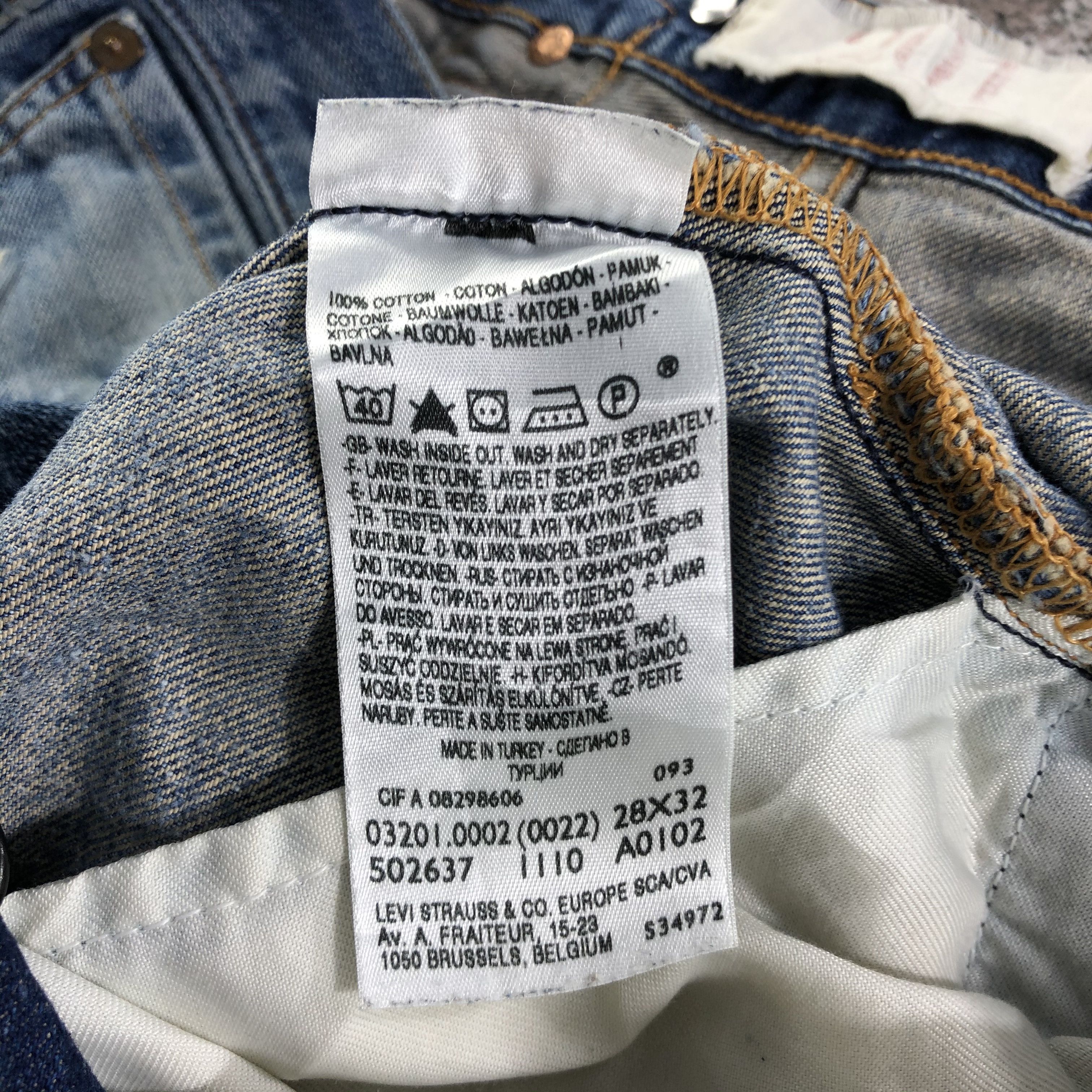 Levi's Vintage Levis 201 Jeans Dirty Distressed Denim KJ1900 Size US 32 / EU 48 - 14 Thumbnail