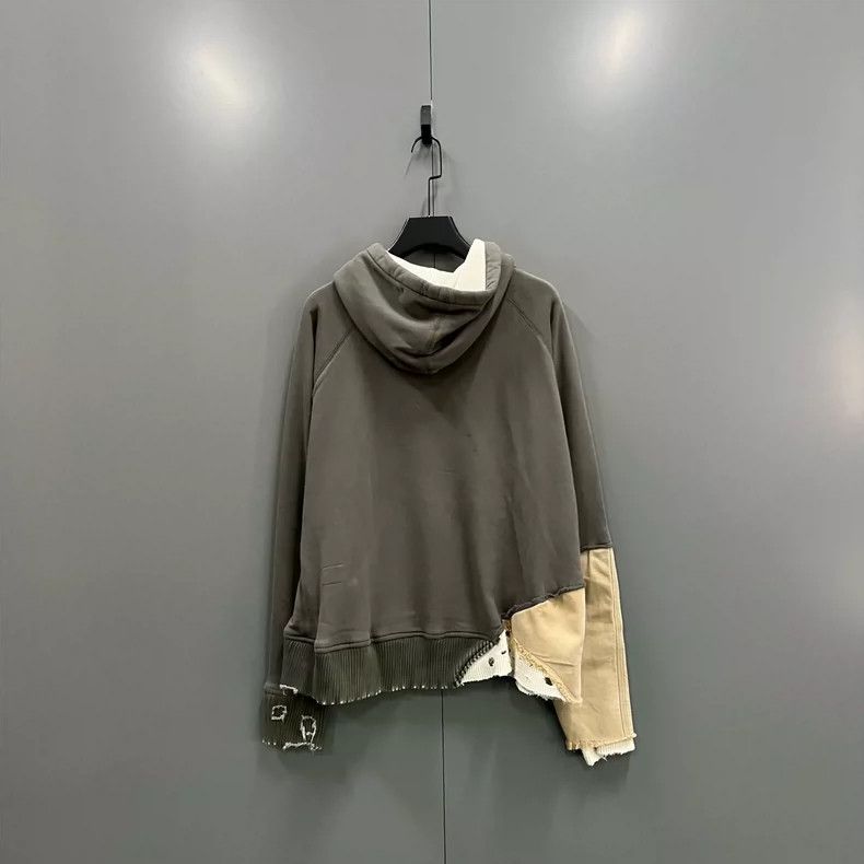 Greg Lauren greg lauren size 2 Color blocked long sleeved patchwork hoo Size US M / EU 48-50 / 2 - 2 Thumbnail
