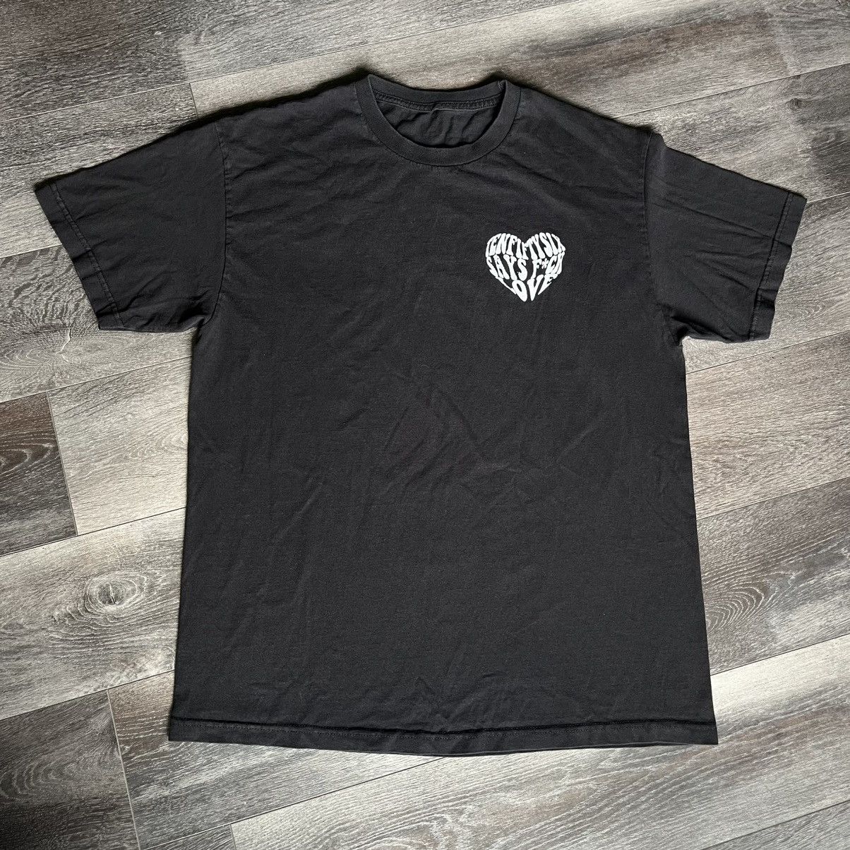 Band Tees Ten56 Ten Fixty Six Says Fuck Love Heart Band Graphic Tee Size US XL / EU 56 / 4 - 2 Thumbnail