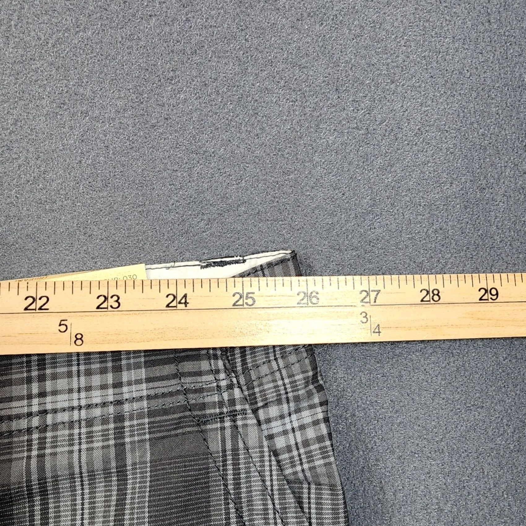 Vintage TRUE NATION Mens Shorts 52R Grey Plaid Chino Preppy Golf 10" Inseam NEW Size US 36 / EU 52 - 5 Thumbnail