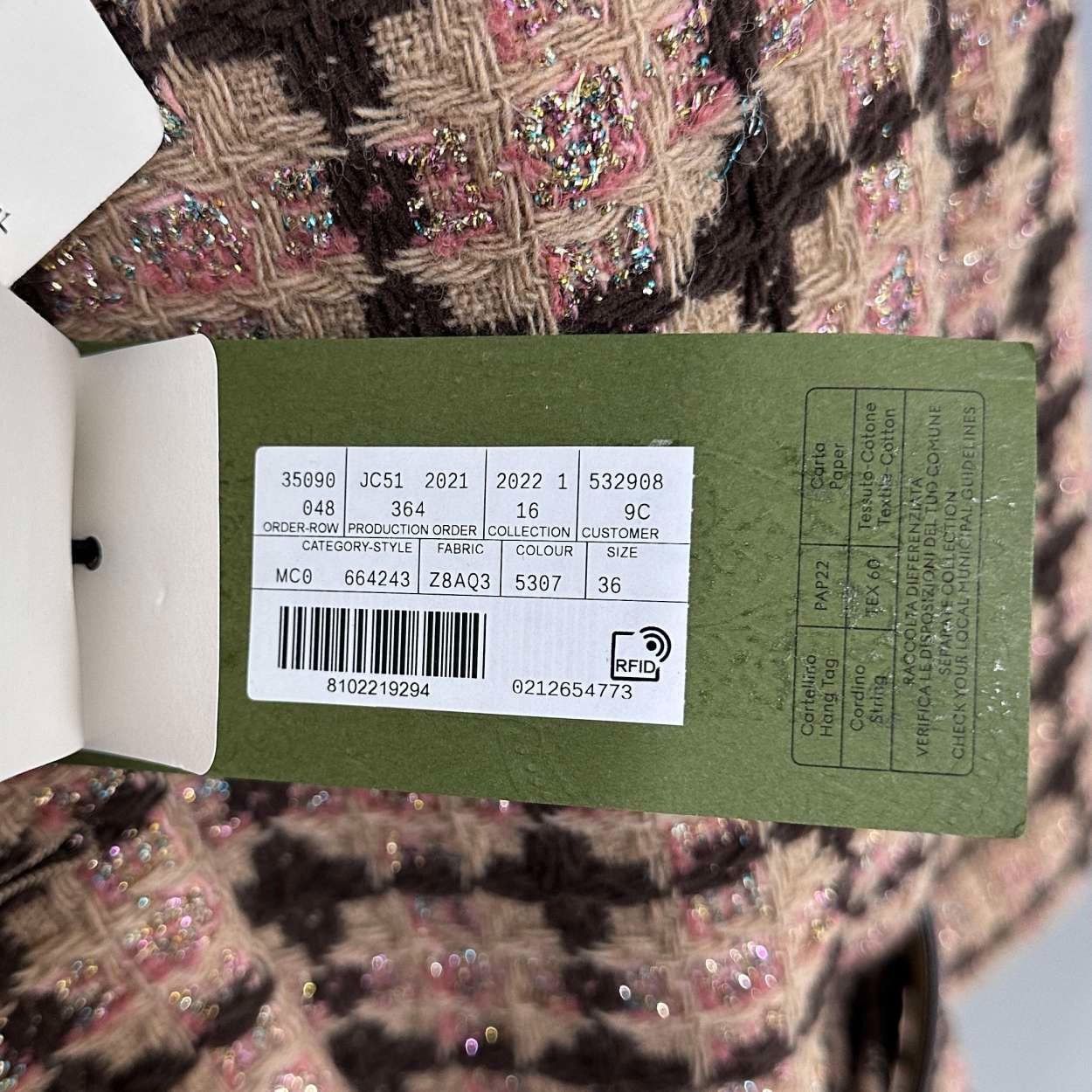 Gucci Gucci plaid floral woven belt small fragrance jacket size36 Size US M / EU 48-50 / 2 - 9 Thumbnail