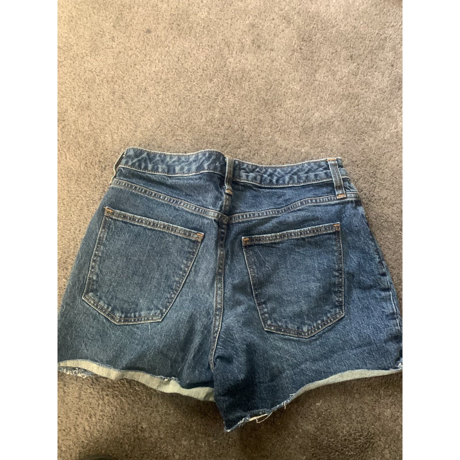 Vintage VINTAGE Universal Thread Mini Cutoff Shorts Womens 4/27r Medium Wash Denim Blue Beige Fringe Button Zipper Pockets Modern 90s Beach Size 27" / US 4 / IT 40 - 5 Thumbnail