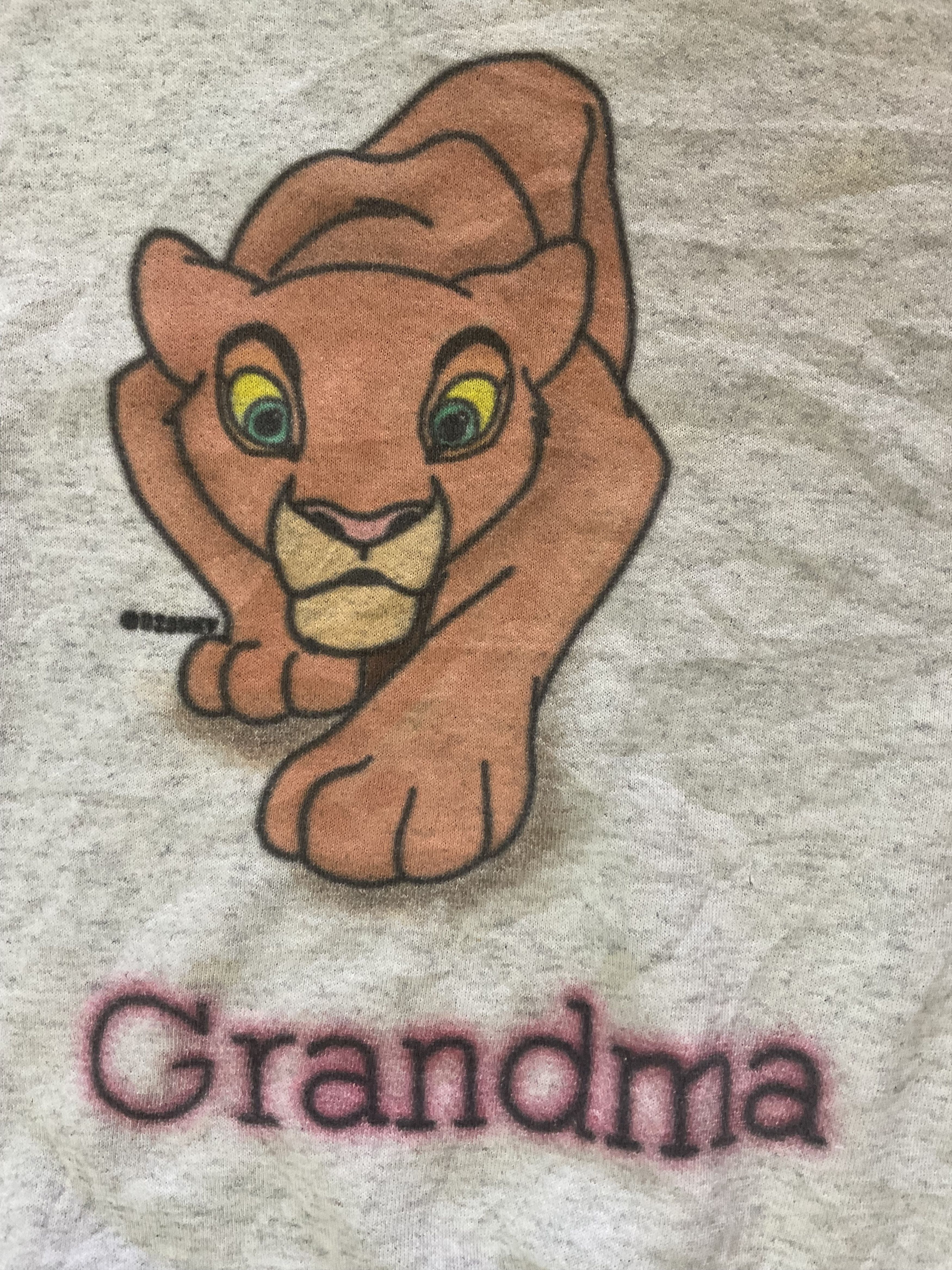 Cartoon Network Vintage 90s Disney Lion King Simba Nala Sarafina Sweatshirt Size US XL / EU 56 / 4 - 2 Thumbnail