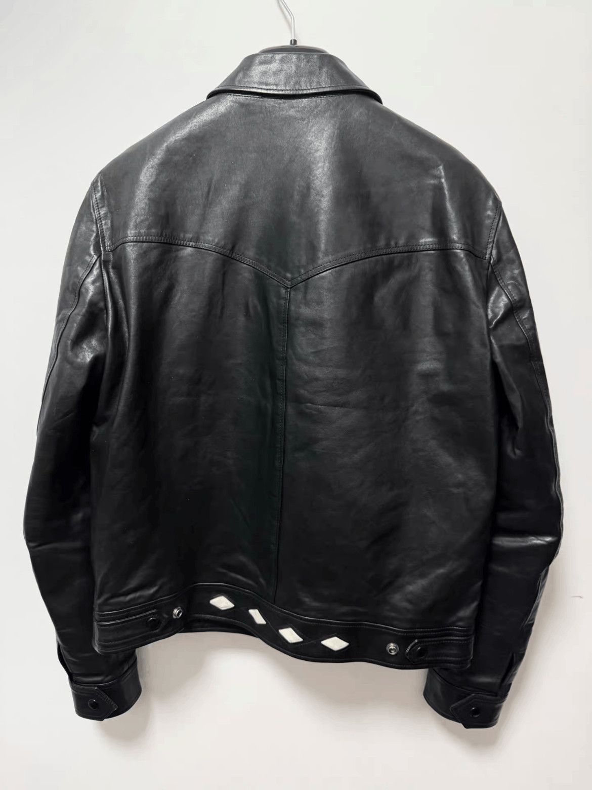 Saint Laurent Paris Sz 50 Saint Laurent Paris by Hedi 15SS Runway Leather Jacke Size US M / EU 48-50 / 2 - 2 Thumbnail