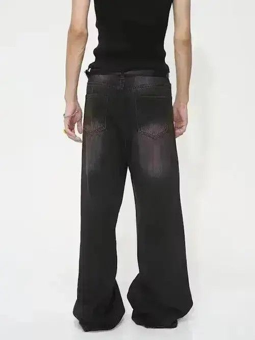 Japanese Brand Baggy Denim Wide Leg Jeans Size US 32 / EU 48 - 6 Thumbnail