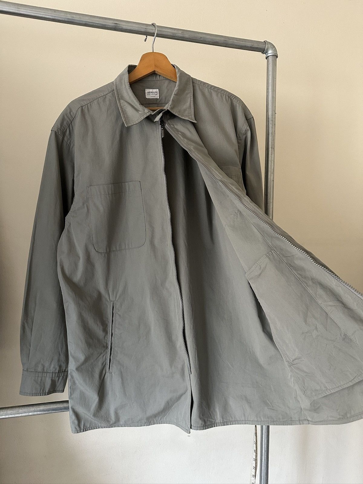Armani Collezioni 1990s Armani Collezioni Nylon Blend Work Jacket Size US L / EU 52-54 / 3 - 7 Thumbnail