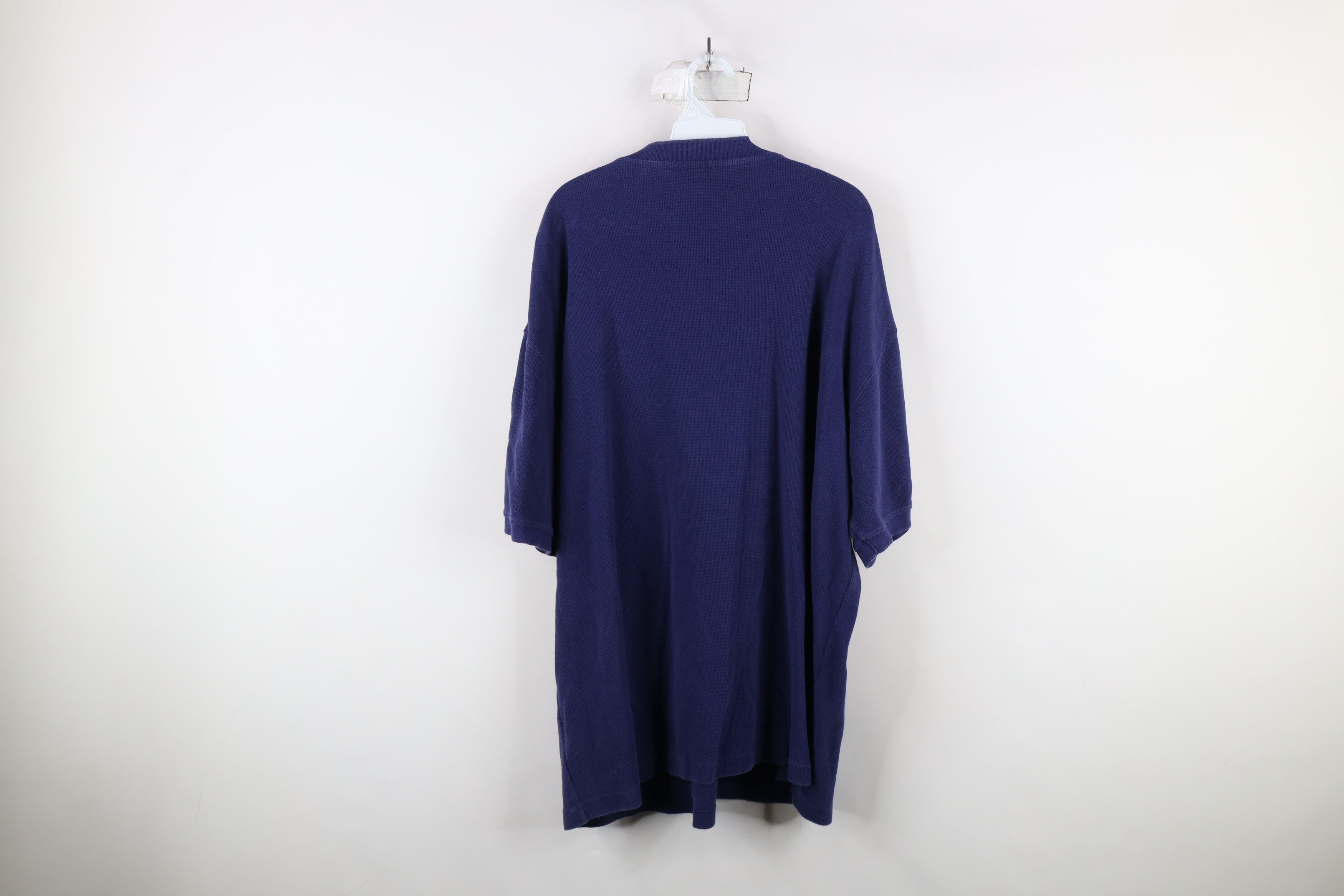 Eddie Bauer × Vintage Vintage 90s Eddie Bauer Thermal Waffle Knit Henley T-Shirt Size US XXL / EU 58 / 5 - 10 Thumbnail