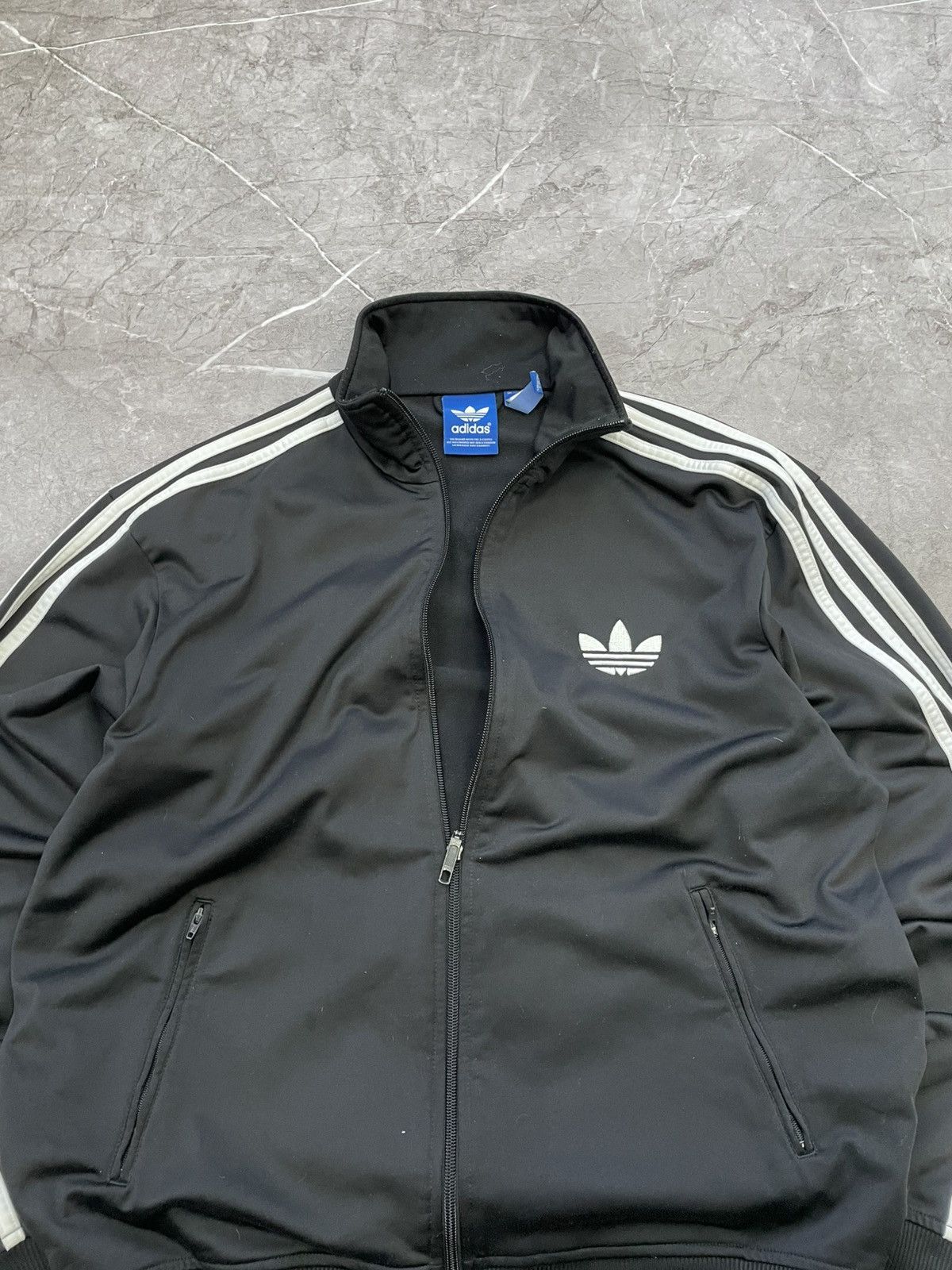 Adidas × Vintage ADIDAS Original Vintage Zip Up red Full Striped Size US M / EU 48-50 / 2 - 5 Thumbnail