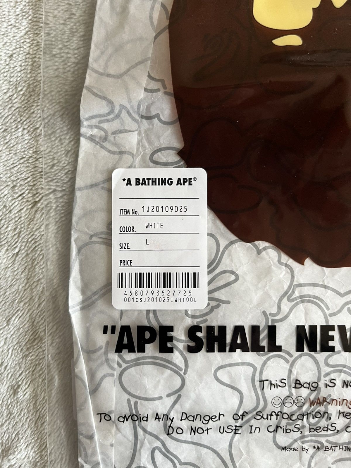 Bape Bape College Tee (SS21) Size US L / EU 52-54 / 3 - 13 Thumbnail