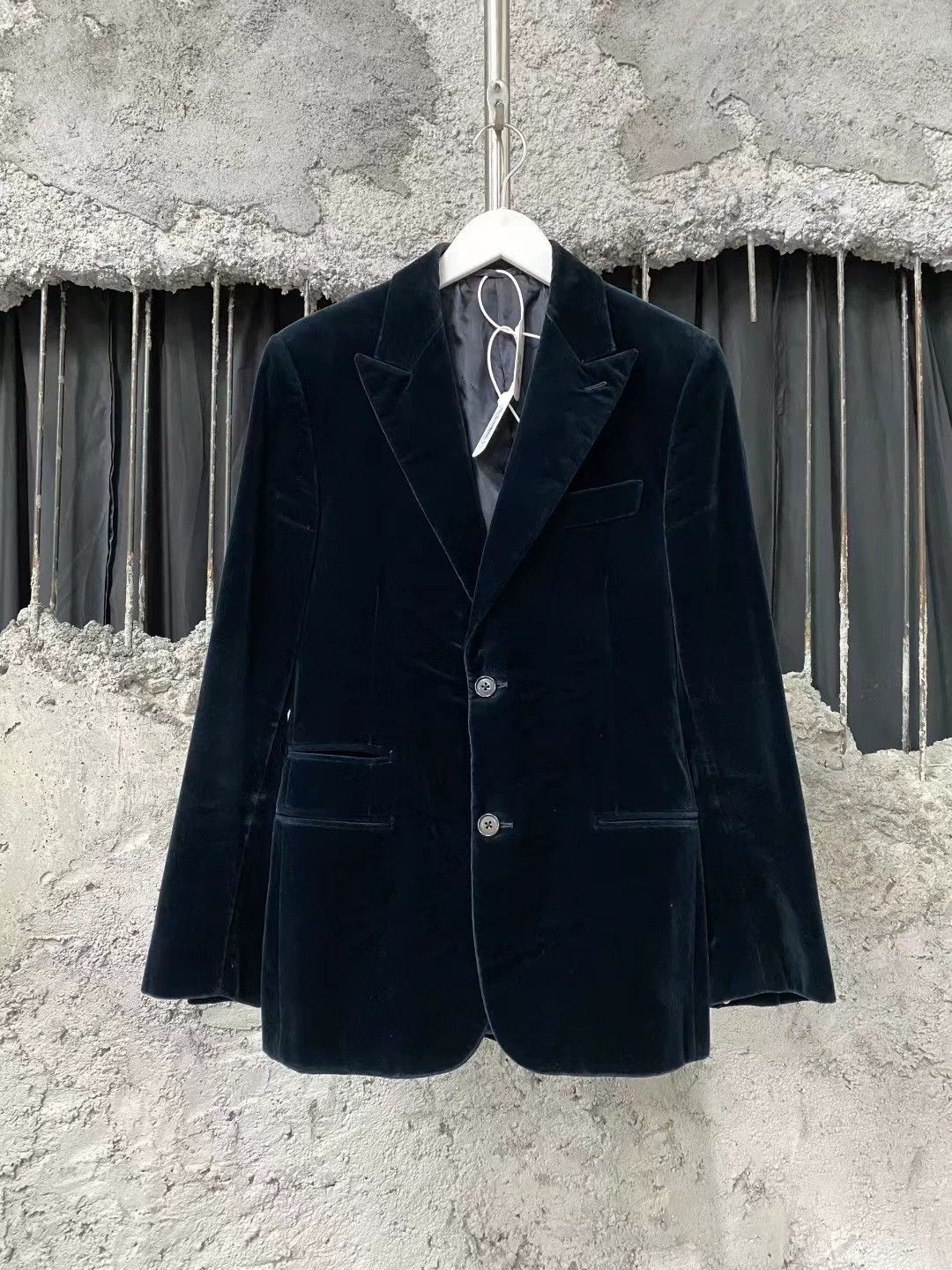 Hermes Hermes Black Velvet Blazer Size 44 - dmc Size US L / EU 52-54 / 3 - 1 Thumbnail