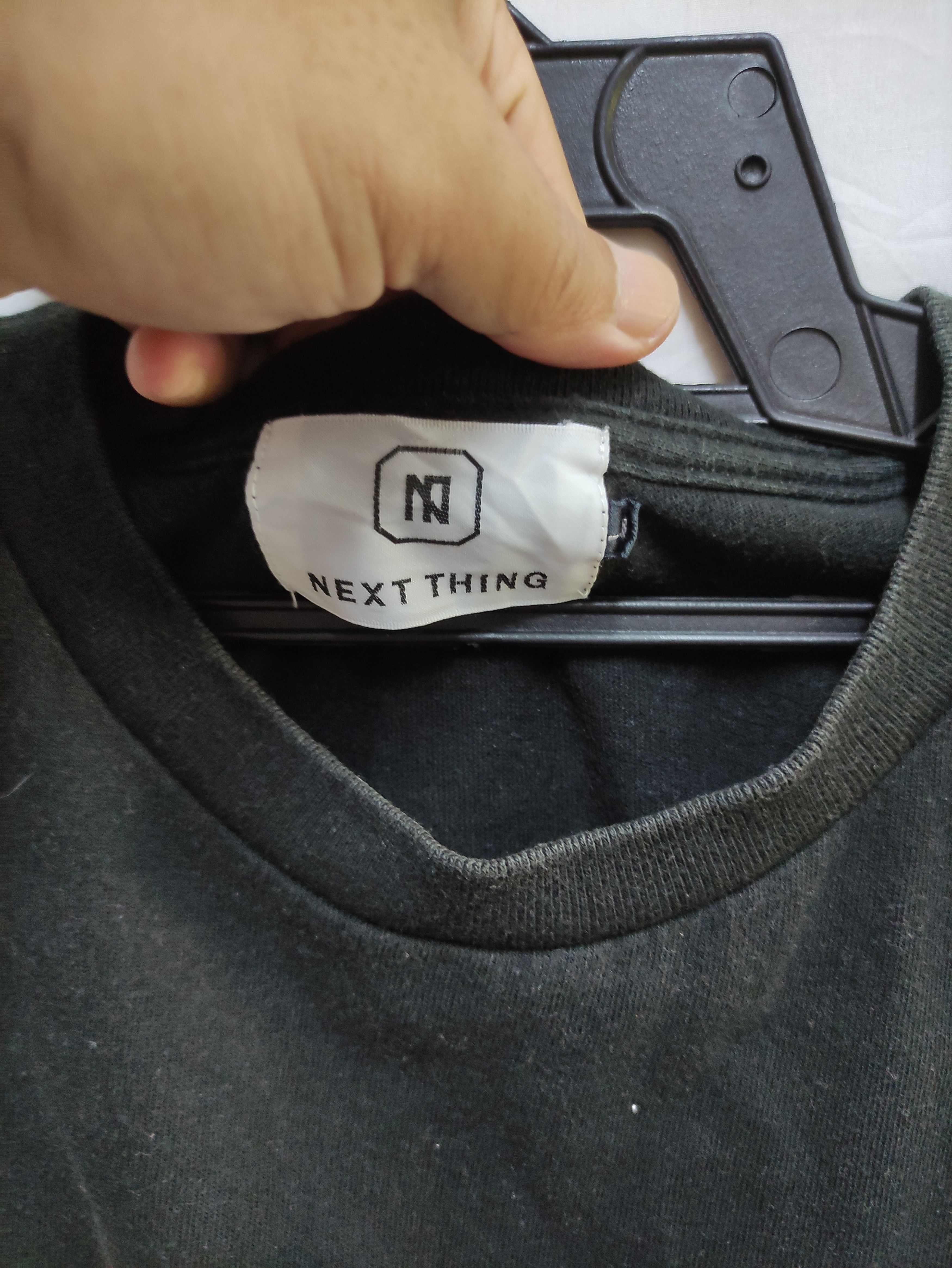 Japanese Brand NEXT THING japan mens black tee Size US L / EU 52-54 / 3 - 7 Thumbnail