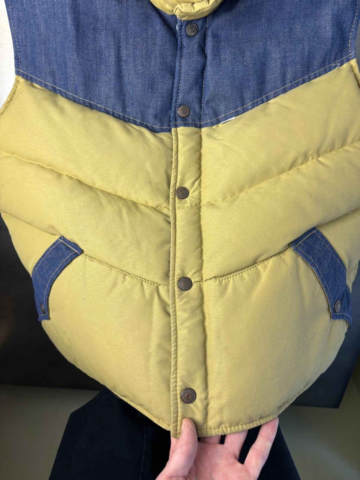 Levi's 1970s Levis Ski Vest 70s Vintage Levi's Denim Down Jacket Size US M / EU 48-50 / 2 - 22 Thumbnail
