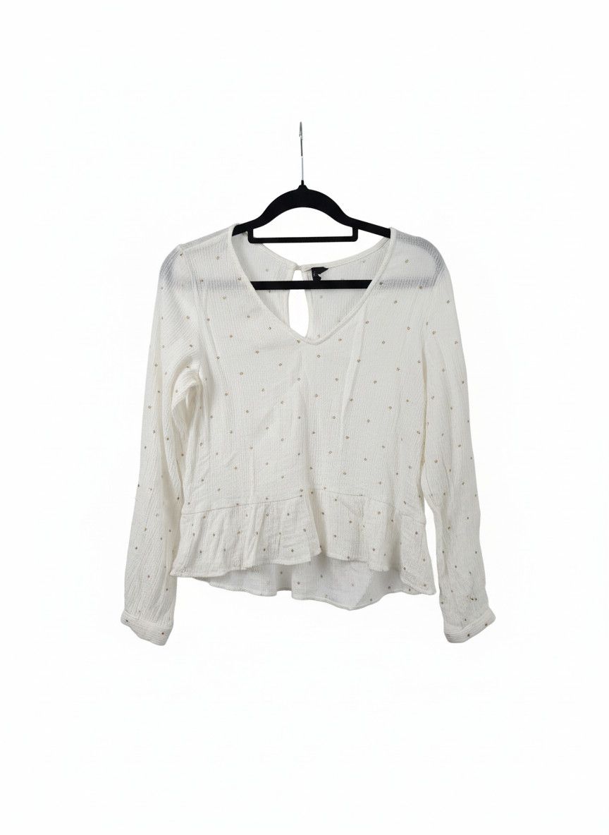 Other staple the label White Long Sleeve Blouse Women's Top Size M / US 6-8 / IT 42-44 - 1 Thumbnail
