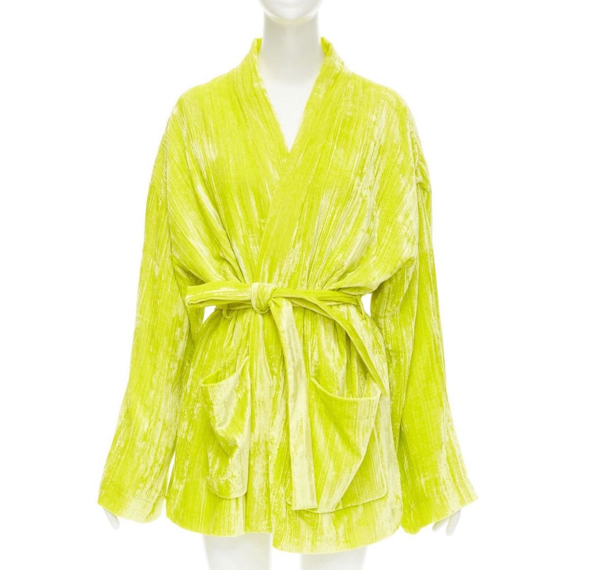 Balenciaga Balenciaga 2019 Runway velvet pajama shirt belted robe Size US M / EU 48-50 / 2 - 7 Thumbnail