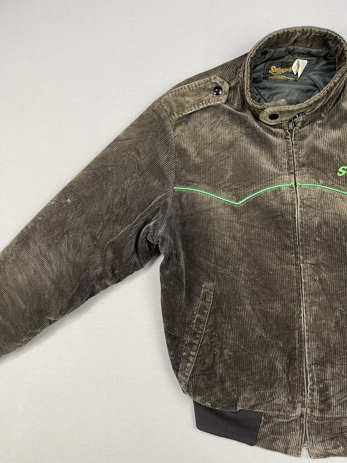 Vintage Vintage 80s Swingster SKOAL BANDIT Racing Corduroy Jacket Size US S / EU 44-46 / 1 - 7 Thumbnail