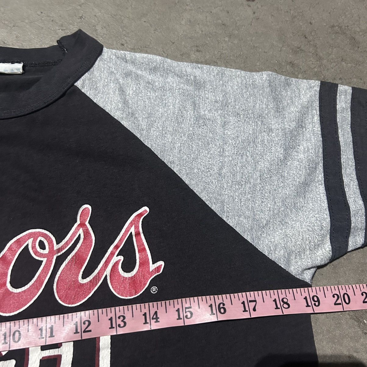 Anvil 70s coors light beer raglan tee shirt Size US M / EU 48-50 / 2 - 6 Thumbnail
