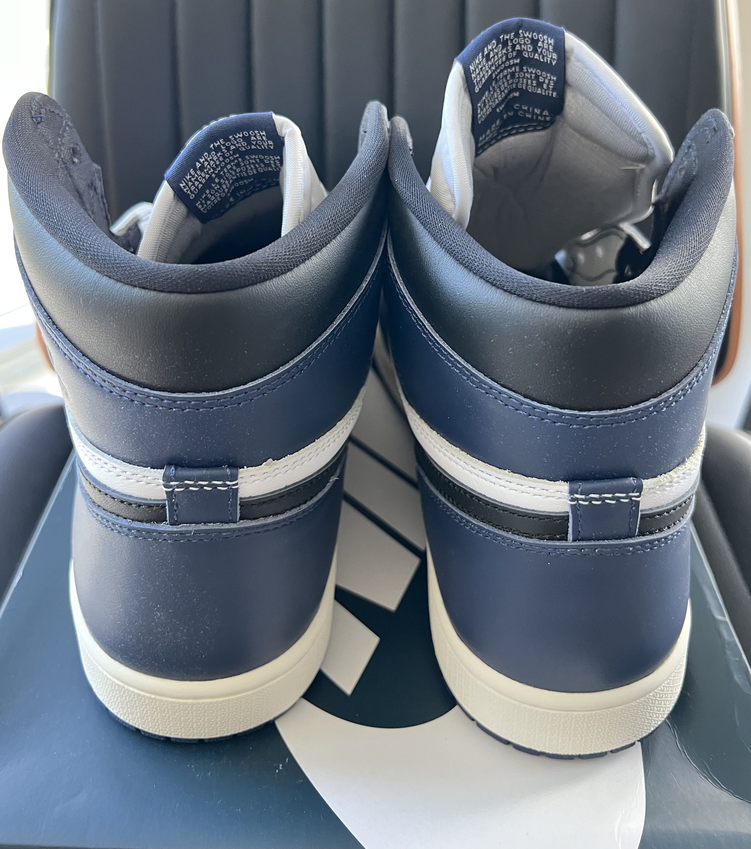 Jordan Brand × Nike JORDAN 1 HIGH MIDNIGHT NAVY *DAMAGED BOX 📦* Size US 12 / EU 45 - 4 Thumbnail