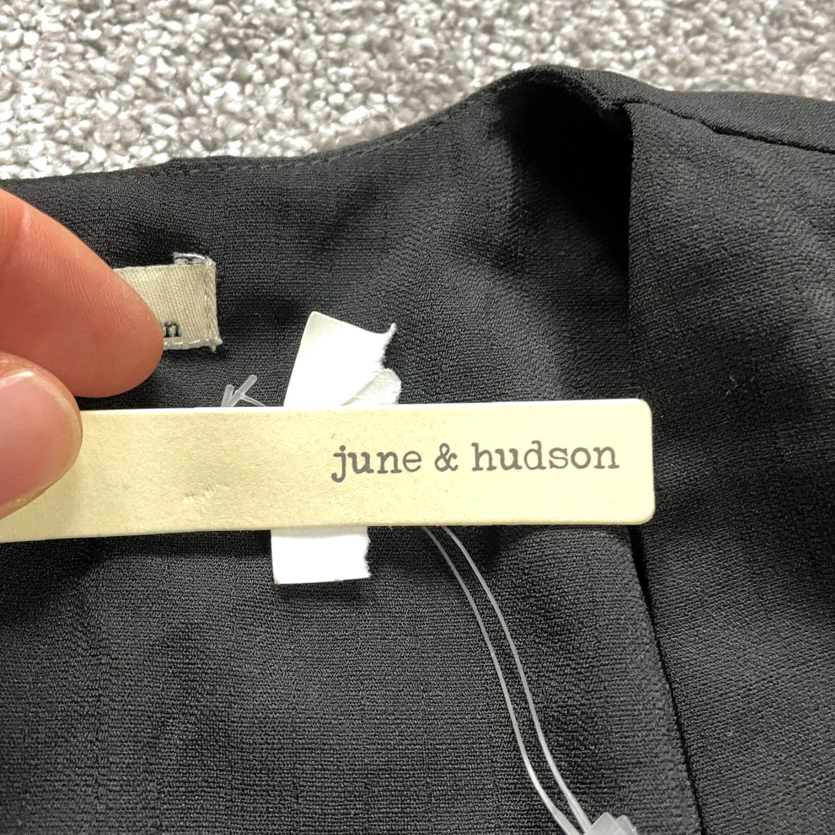 Hudson June & Hudson Wrapped Top Womens 1 Solid Black Long Sleeve Cover Up Work NWD New Size XS / US 0-2 / IT 36-38 - 3 Thumbnail
