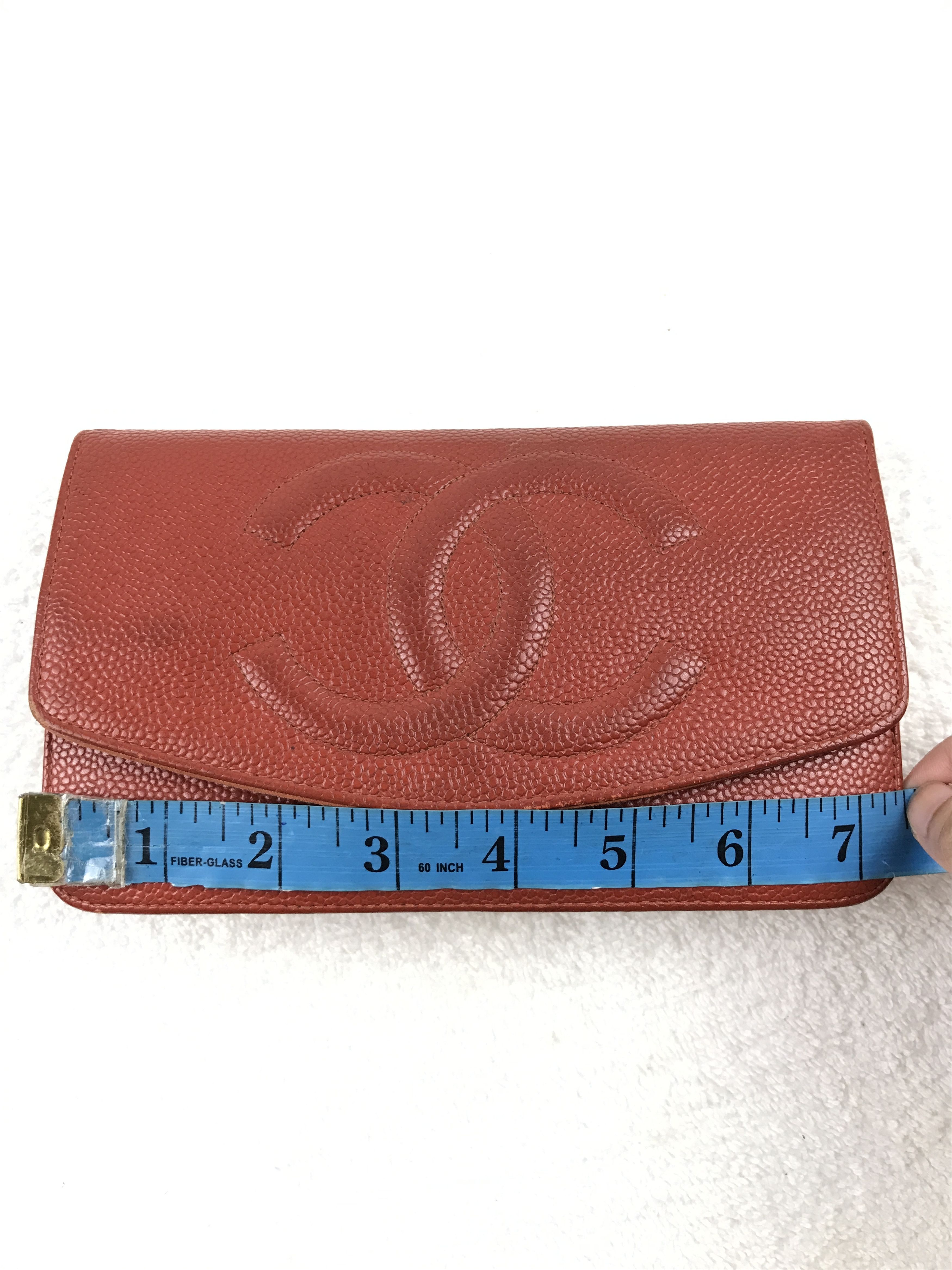 Chanel Vintage Chanel Brown Caviar CC Logo Timeless Wallet Size ONE SIZE - 20 Thumbnail