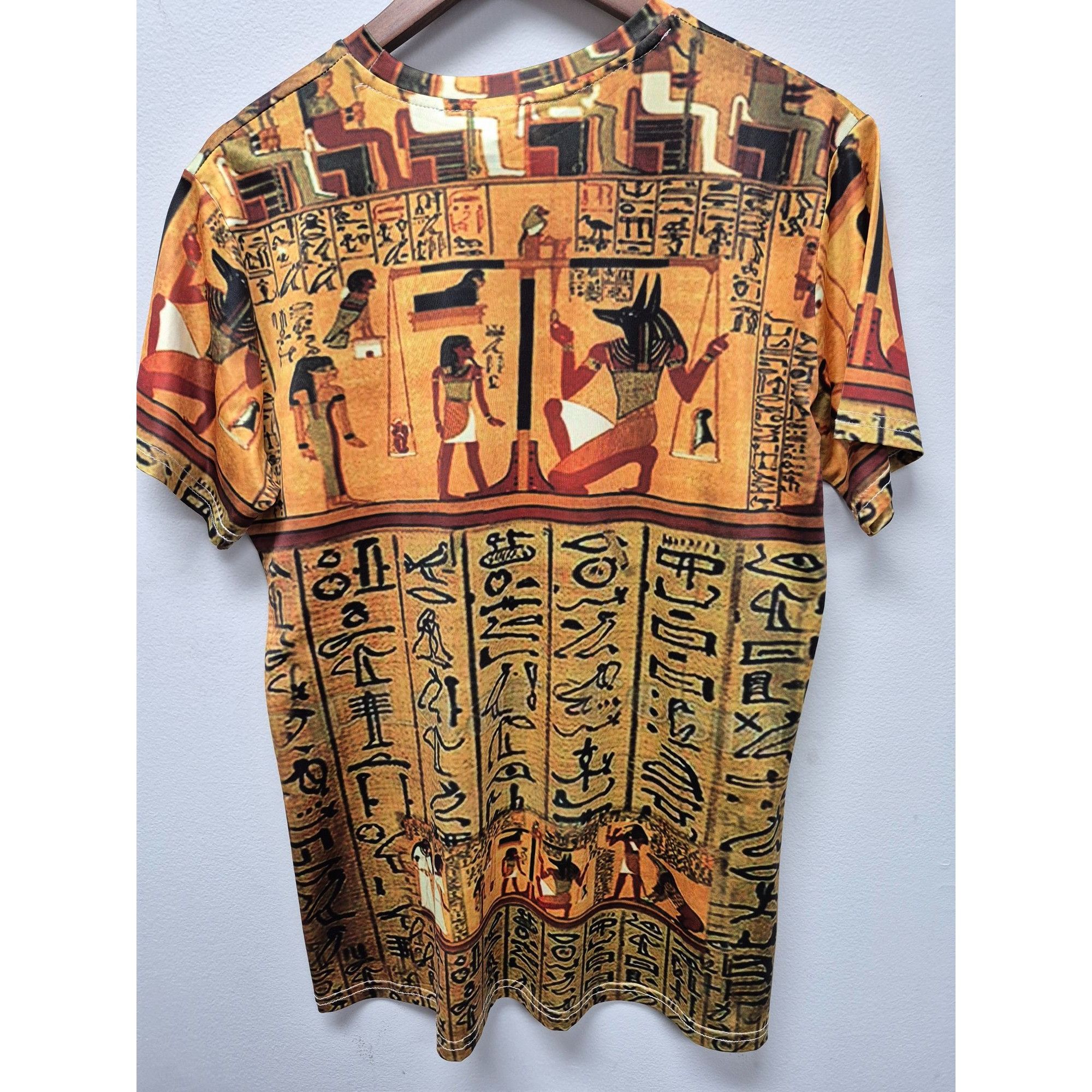 Other Egyptian Hieroglyphic Print T-Shirt XL Pre-Shrunk Polyester Size US XL / EU 56 / 4 - 4 Thumbnail
