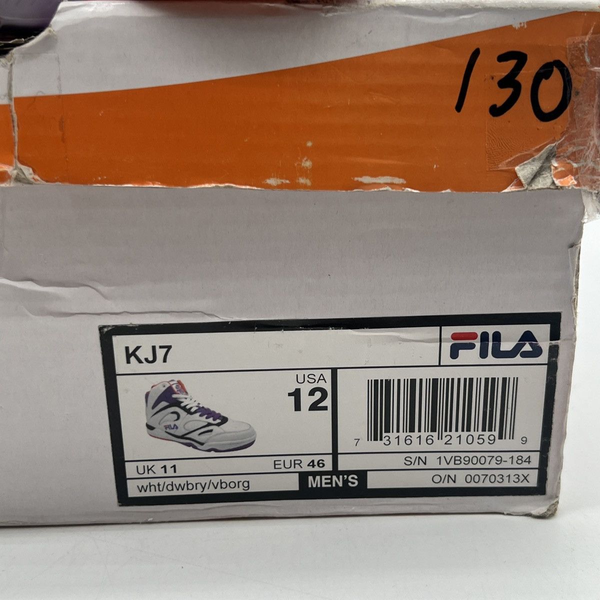 Fila Kj7 white dewberry Size US 12 / EU 45 - 6 Thumbnail