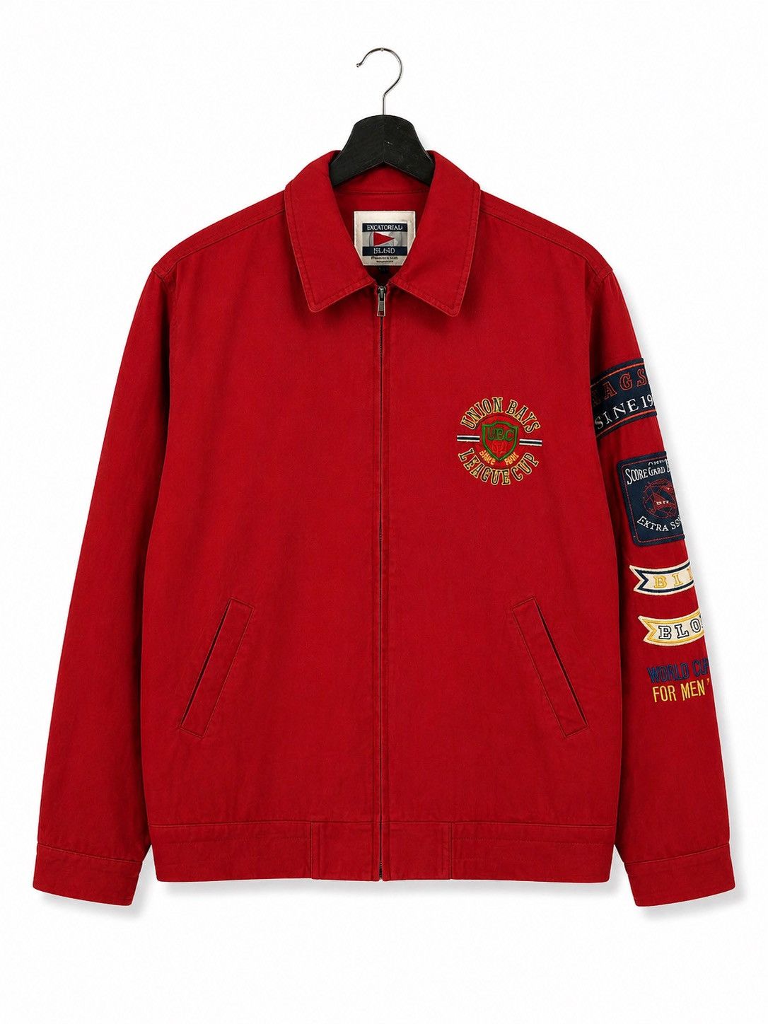 Japanese Brand Vintage Equatoriale Island Red Patch Jacket Union League Size US M / EU 48-50 / 2 - 1 Thumbnail
