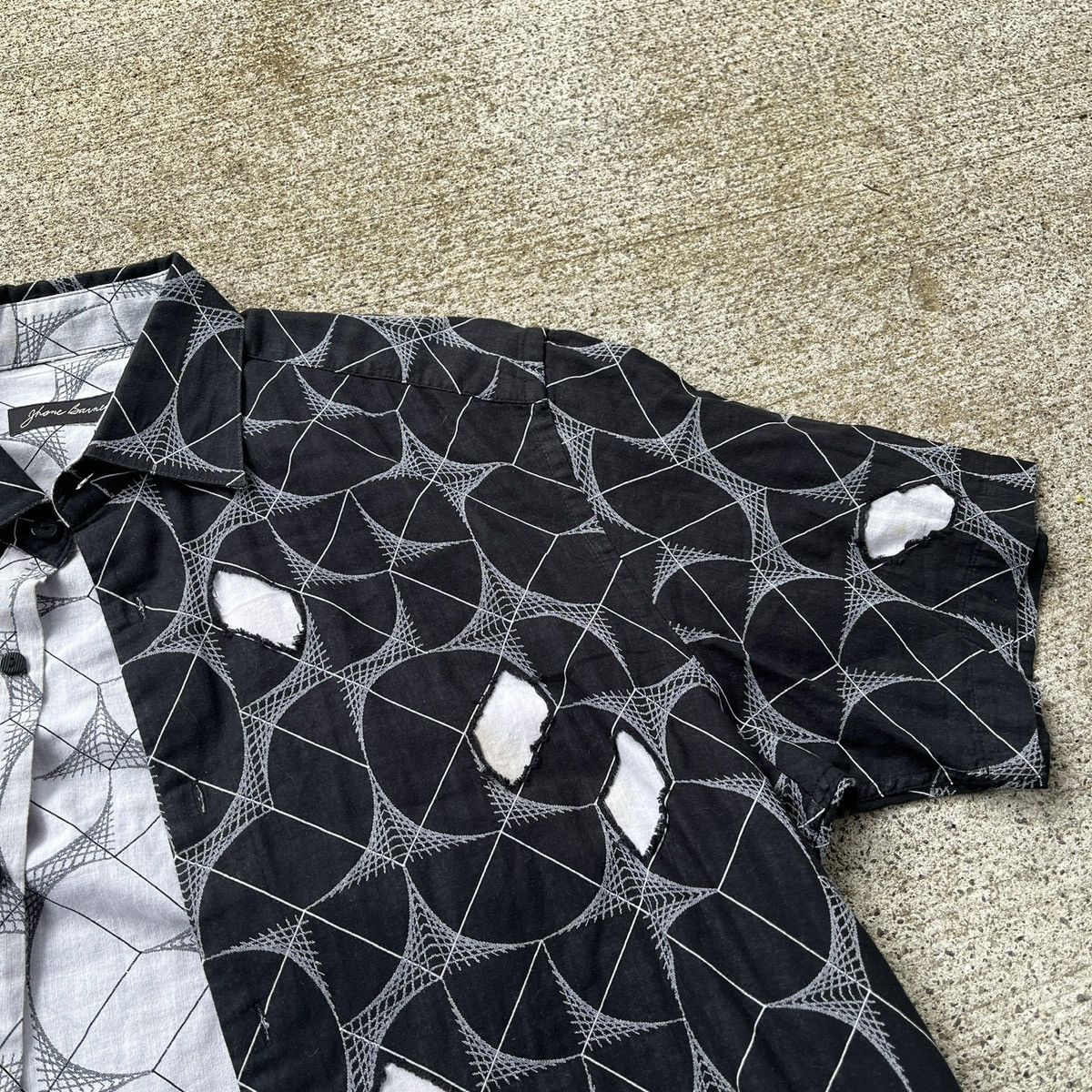 Vintage Vintage Avant Garde Button Up Size L 90’s Y2K Size US L / EU 52-54 / 3 - 4 Thumbnail