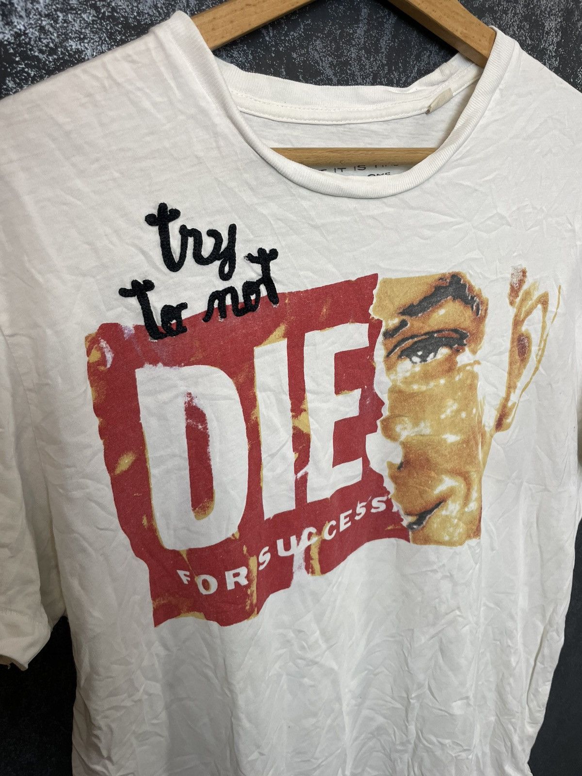 Diesel Diesel Die For Success T-Shirt Short Sleeve Men Size L White Size US L / EU 52-54 / 3 - 2 Thumbnail