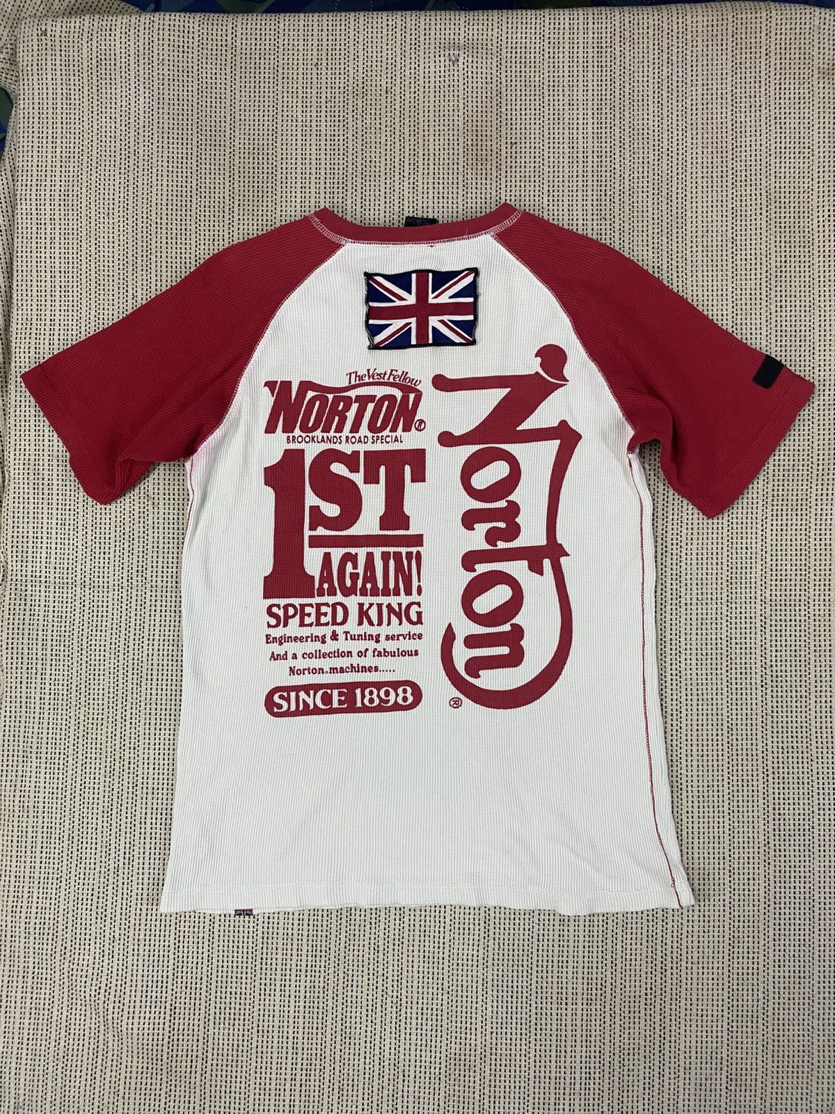 Norton Rare Norton Motorcycles Vintage Tee –Iconic Biker Streetwear Size US XL / EU 56 / 4 - 2 Thumbnail