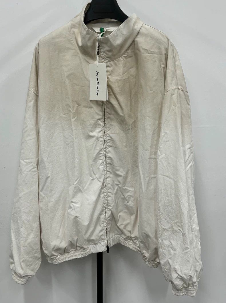 Acne Studios 24FW 1996 Slogan White Mud Dye Coach Jacket Ja