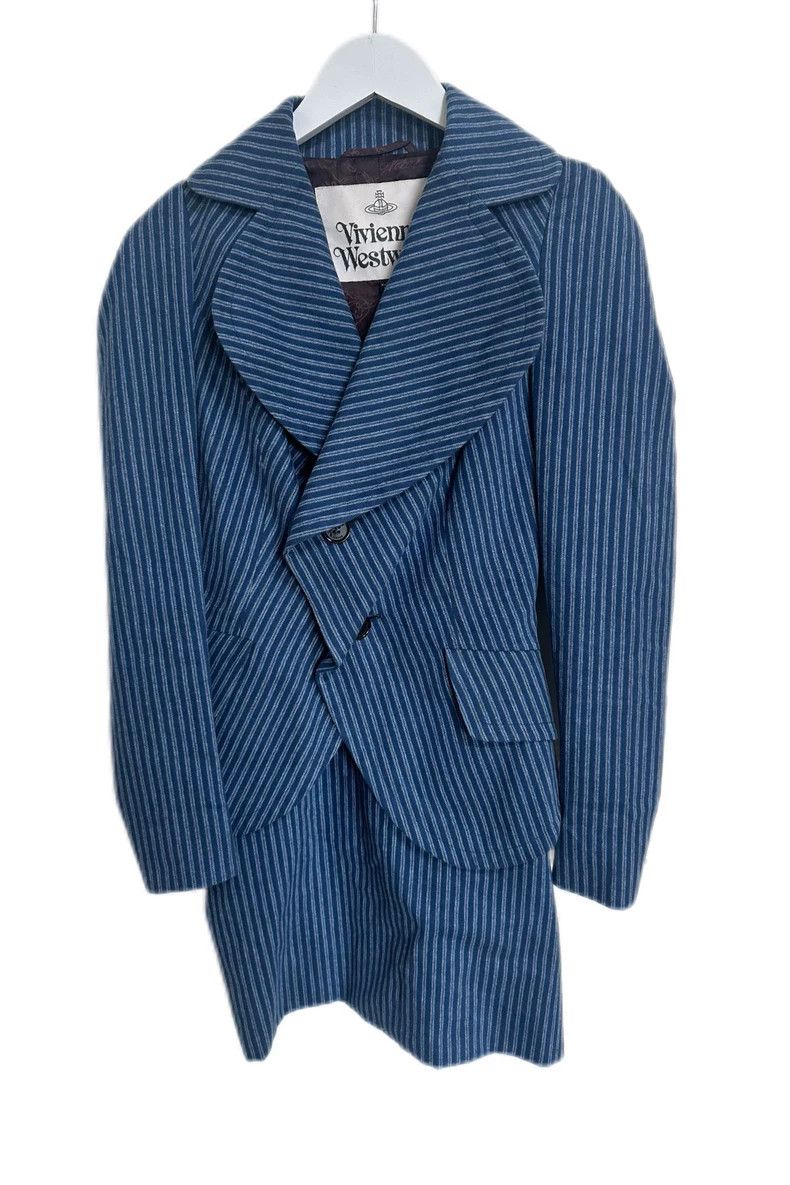 Vivienne Westwood Vivienne Westwood Dark blue striped main line suit Size XS / US 0-2 / IT 36-38 - 5 Thumbnail
