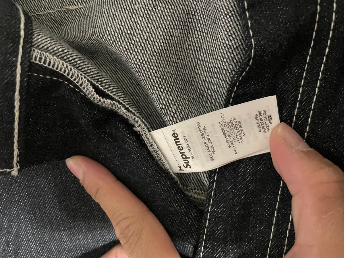 Supreme Contrast Stitch Double Knee Painter Jean